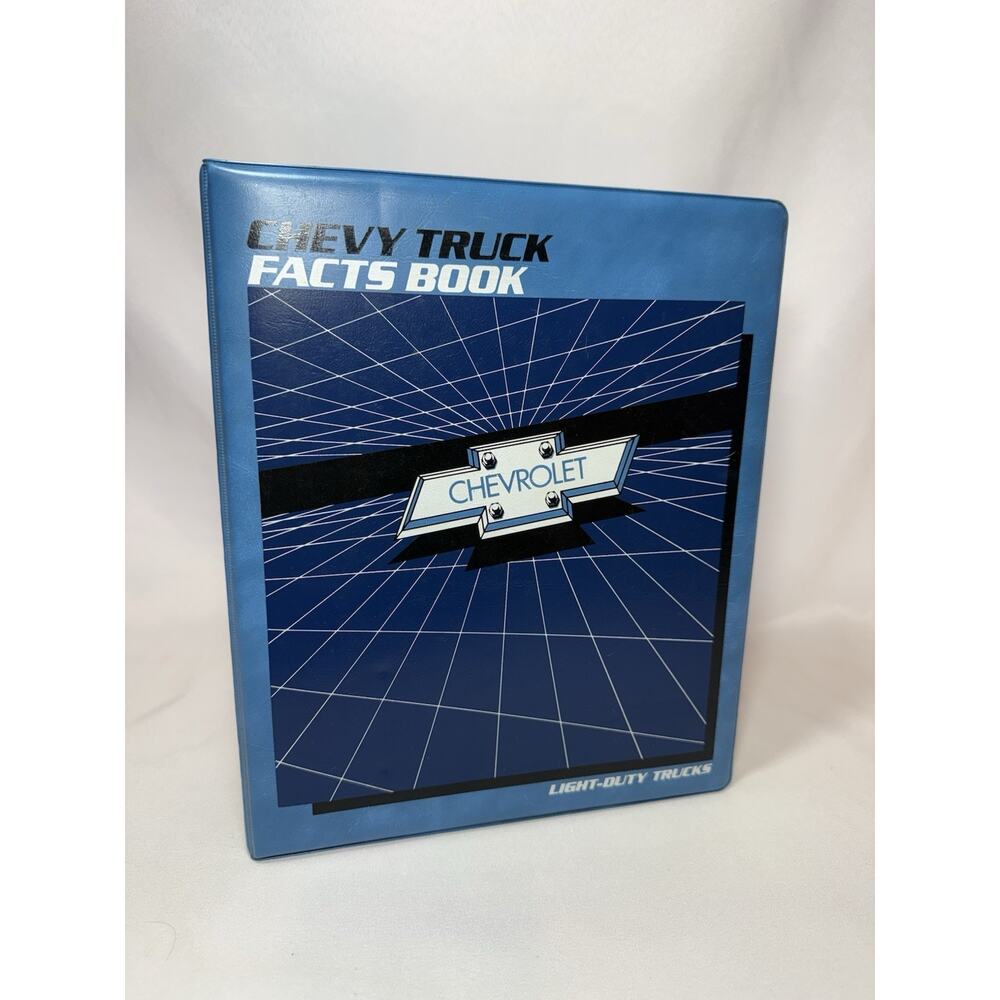 1986 Chevrolet Light Duty Truck Facts Book Pickup El Camino S10 Van Binder Only